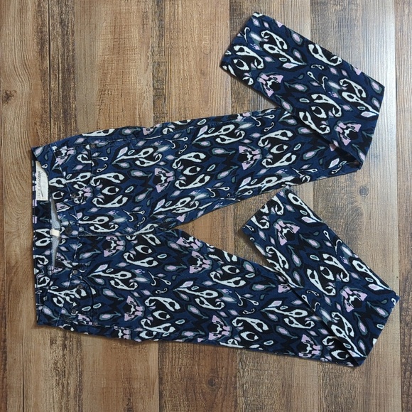 Rag & Bone Paisley Ikat Print Corduroy Skinny Size 25 - Picture 2 of 8